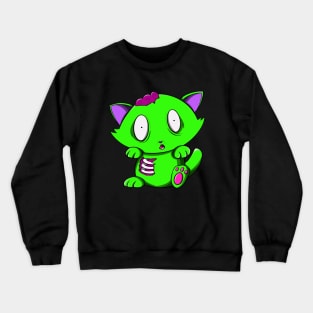 Zombie kitty Crewneck Sweatshirt